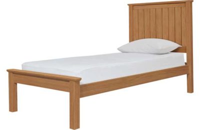 HOME Grafton Single Bed Frame - Oak Stain.
